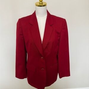 Liz Claiborne Vibrant Red Blazer